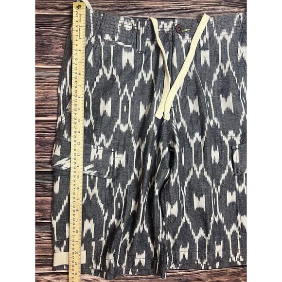 NEW True Grit Men's Size 34 Gray White Ikat Cargo Cotton Casual Shorts NWT $155 - Picture 11 of 15